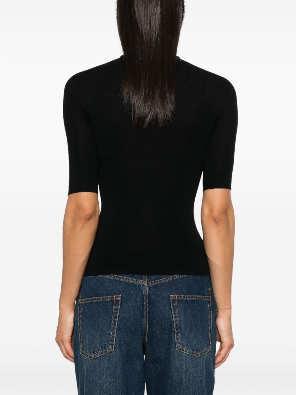 Majestic Sweaters Black Topwear Majestic