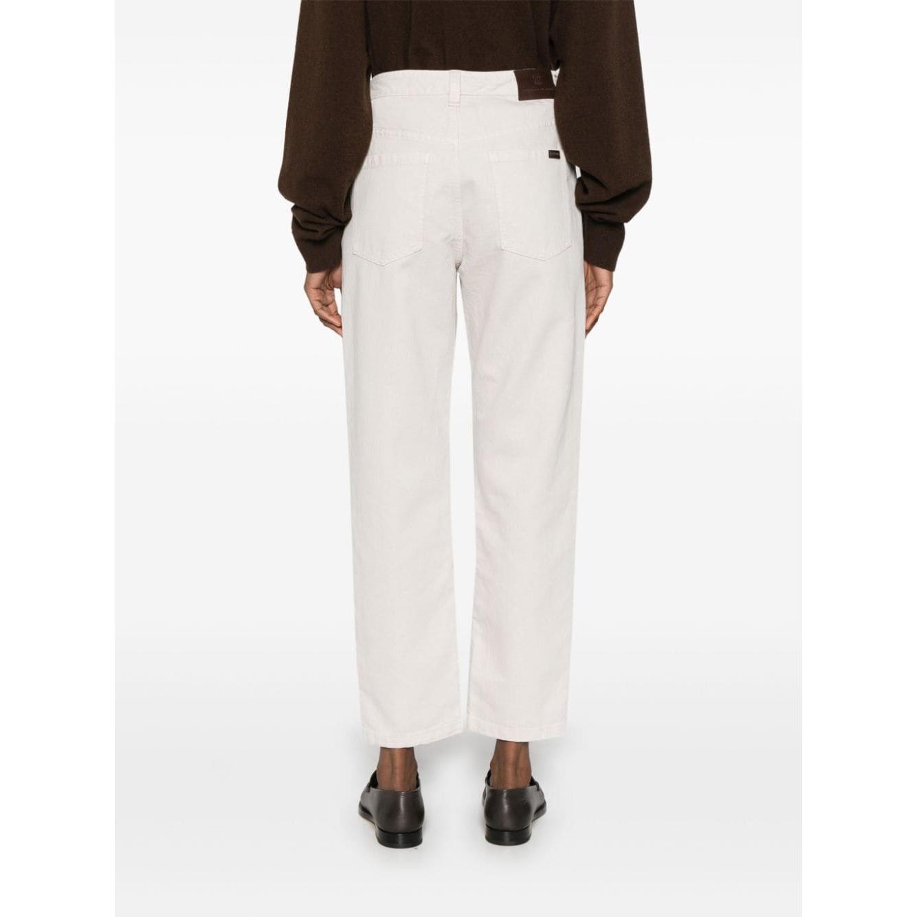 Brunello Cucinelli Trousers White Trousers Brunello Cucinelli