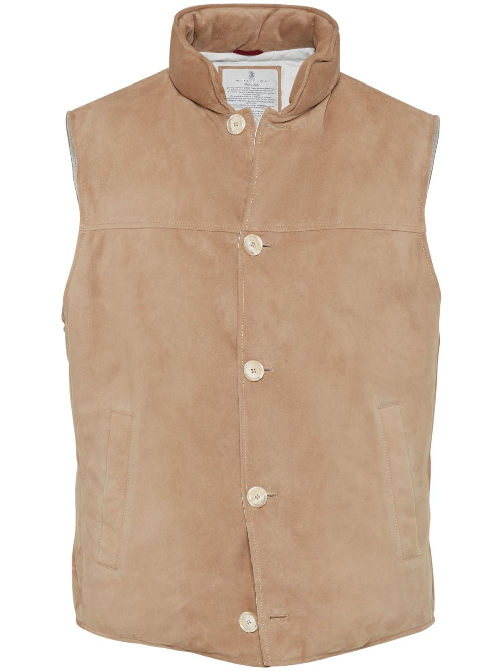 Brunello Cucinelli Jackets Beige Vests Brunello Cucinelli