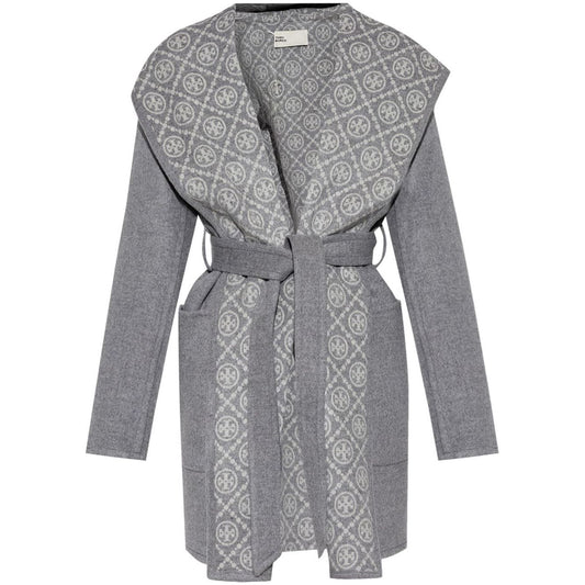 Tory Burch  wool knitted Coats Grey Jackets Tory Burch