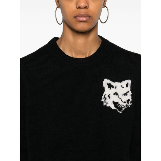 MAISON KITSUNE' Sweaters Black Topwear Maison Kitsune