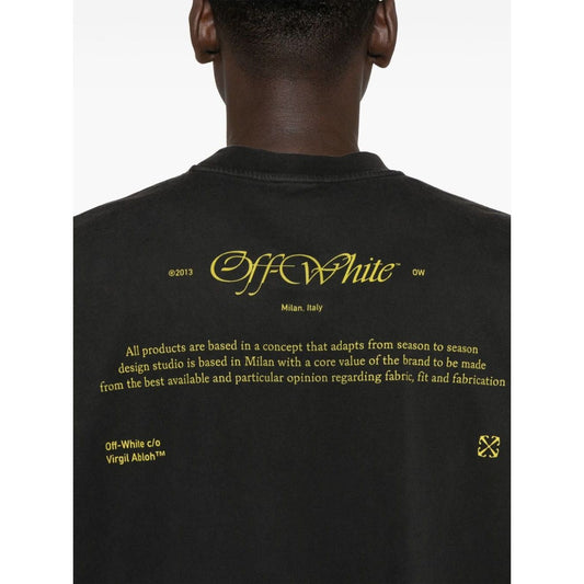 Off-White Men T-shirts Black Topwear Off White