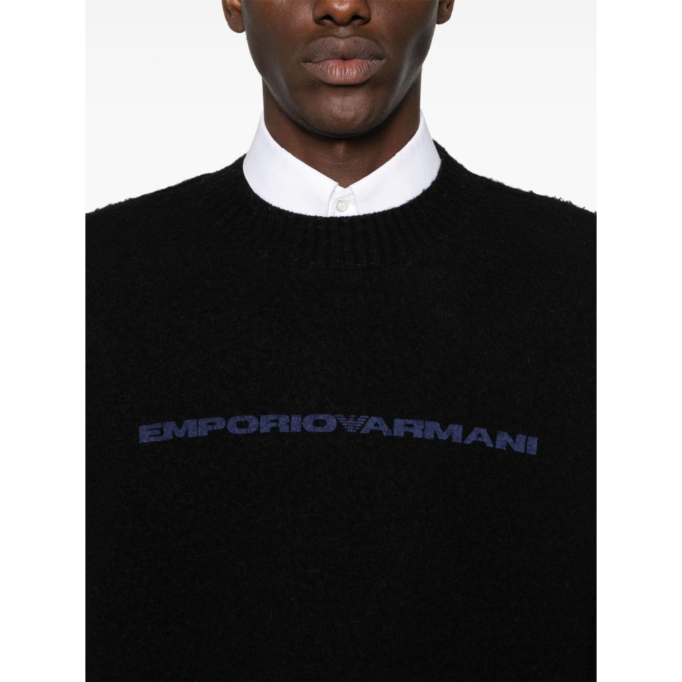 Emporio Armani Sweaters Black Topwear Emporio Armani