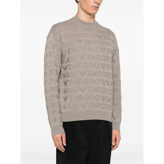 Emporio Armani Sweaters Dove Grey Topwear Emporio Armani