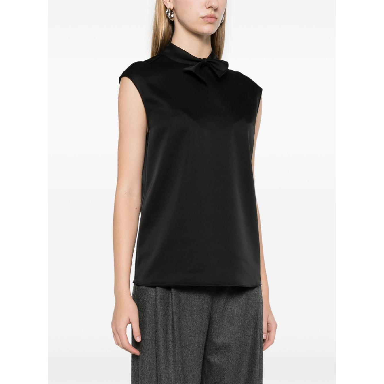 Emporio Armani Top Black Topwear Emporio Armani