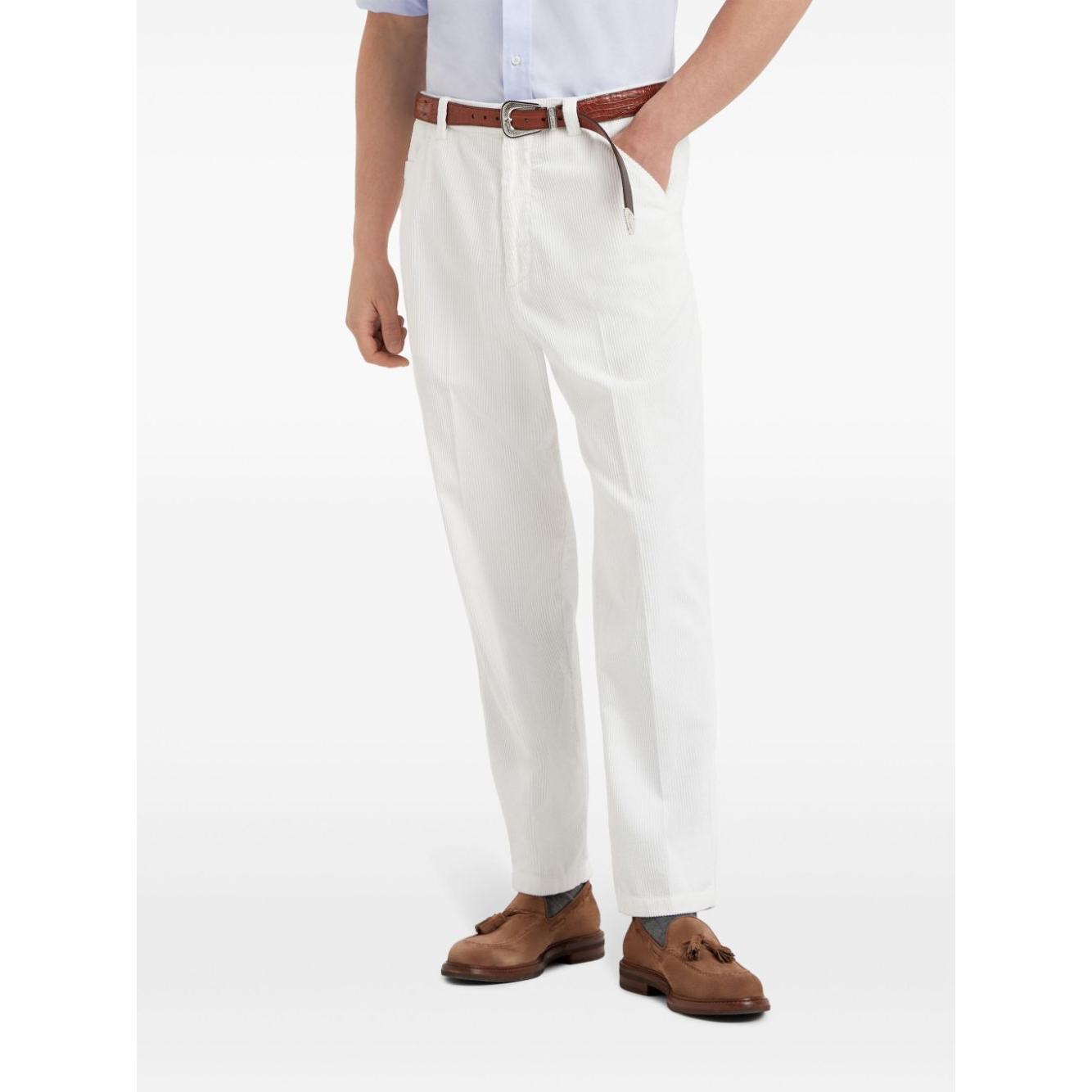 Brunello Cucinelli Trousers White Trousers Brunello Cucinelli