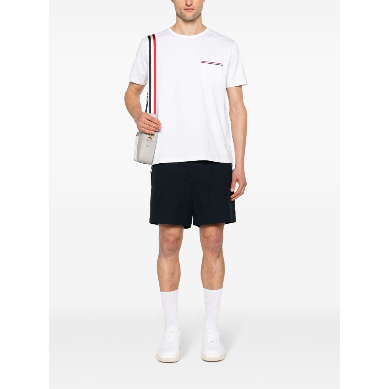 Thom Browne T-shirts and Polos White Topwear Thom Browne