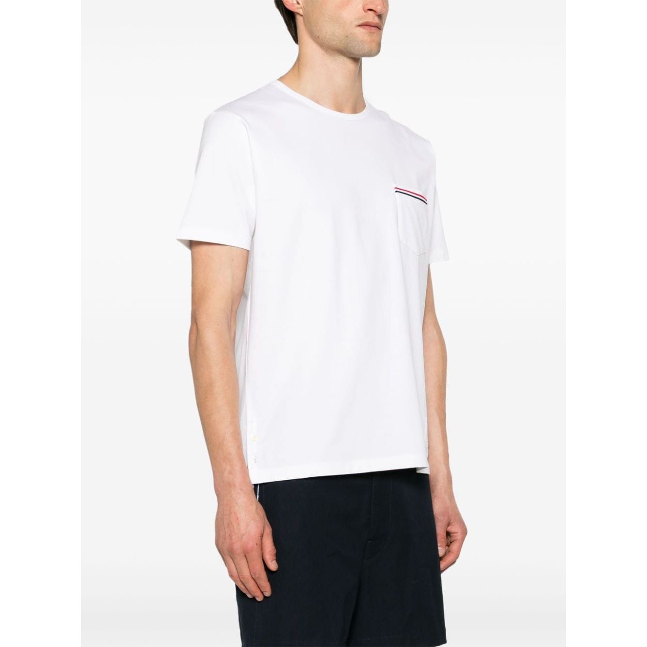 Thom Browne T-shirts and Polos White Topwear Thom Browne