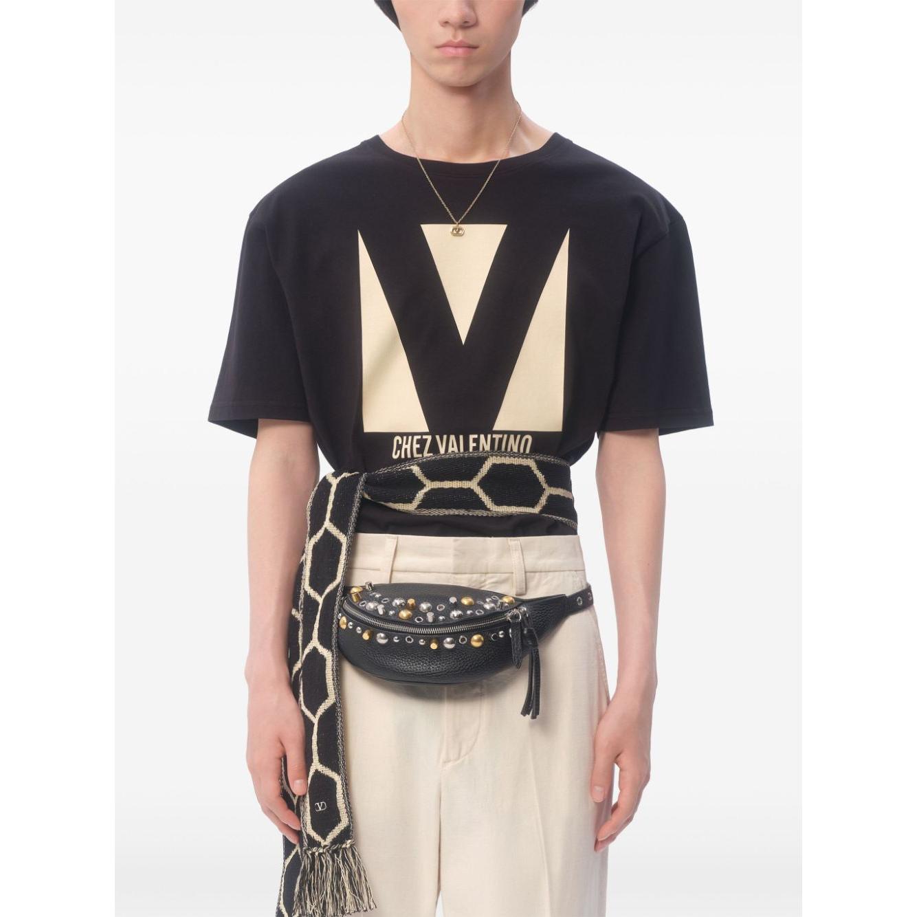 Valentino T-shirts and Polos Black Topwear Valentino