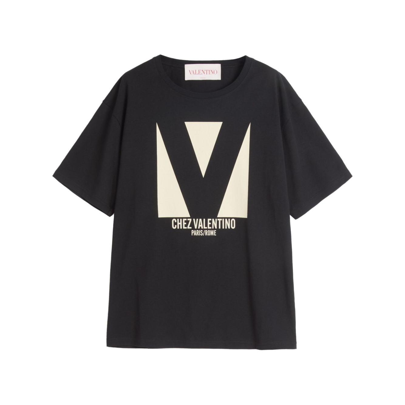 Valentino T-shirts and Polos Black Topwear Valentino