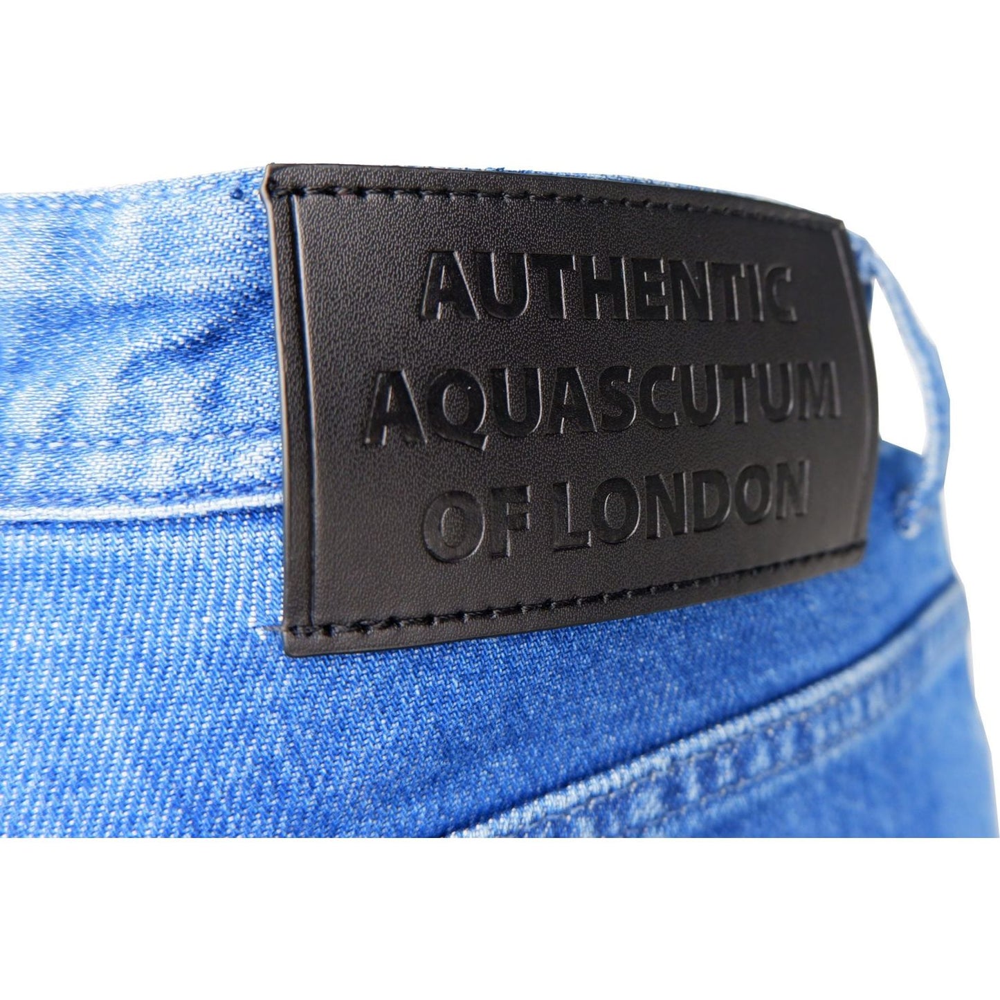 Aquascutum Light Blue Cotton Men Jeans Aquascutum