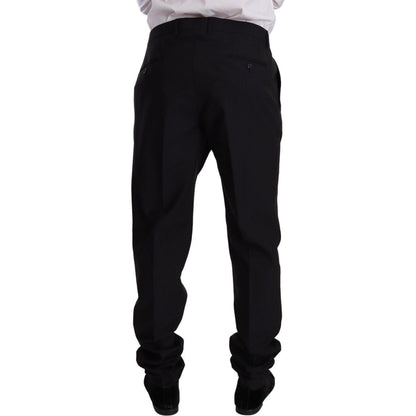 Dolce & Gabbana Blue GOLD Wool Single Breasted 2 Piece Suit