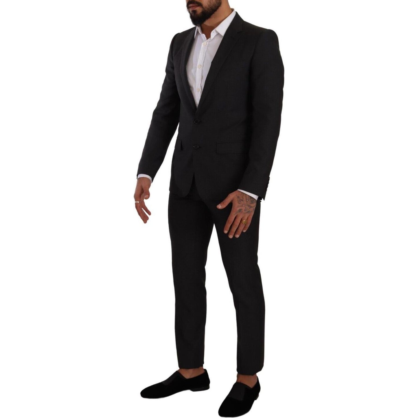 Dolce & Gabbana Black MARTINI Single Breasted 2 Piece Suit