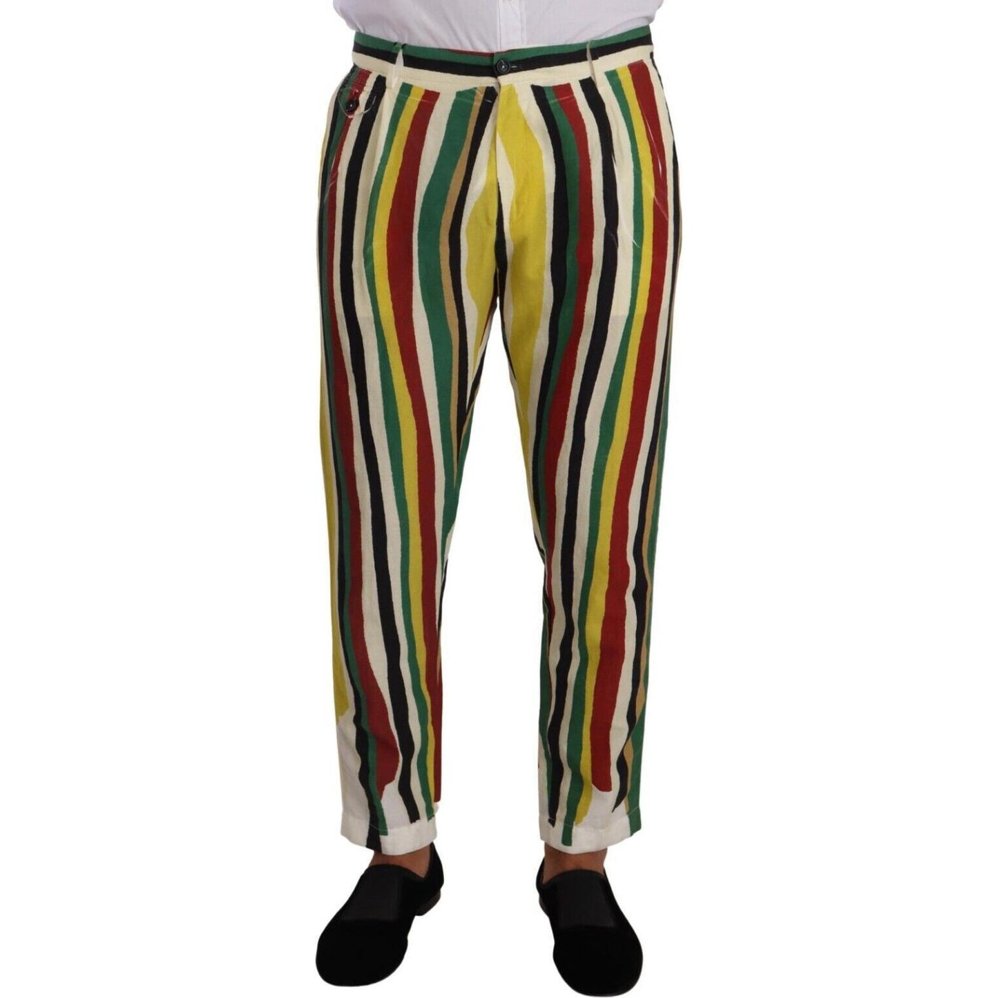 Dolce & Gabbana Elegant Striped Skinny Pants Dolce & Gabbana