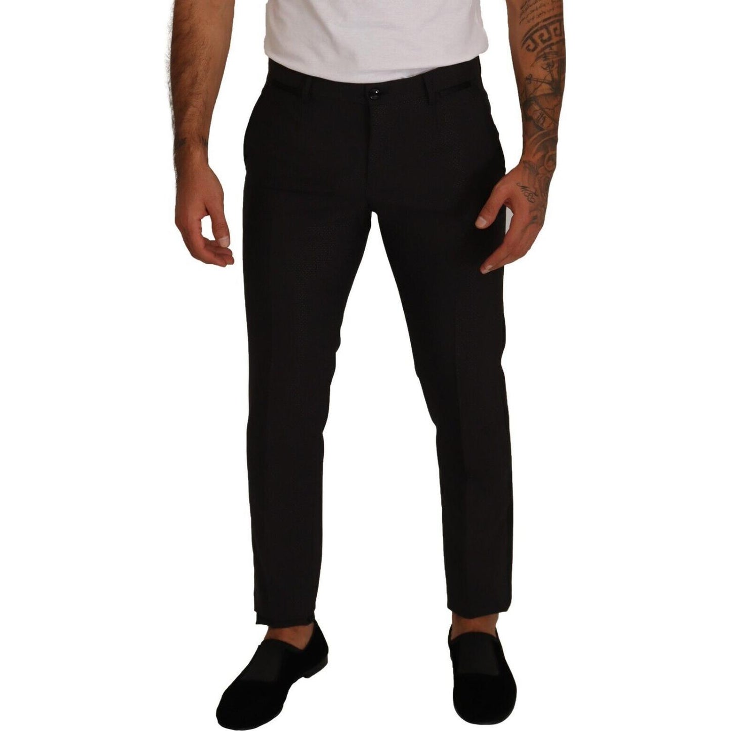 Dolce & Gabbana Elegant Skinny Tuxedo Trousers Dolce & Gabbana