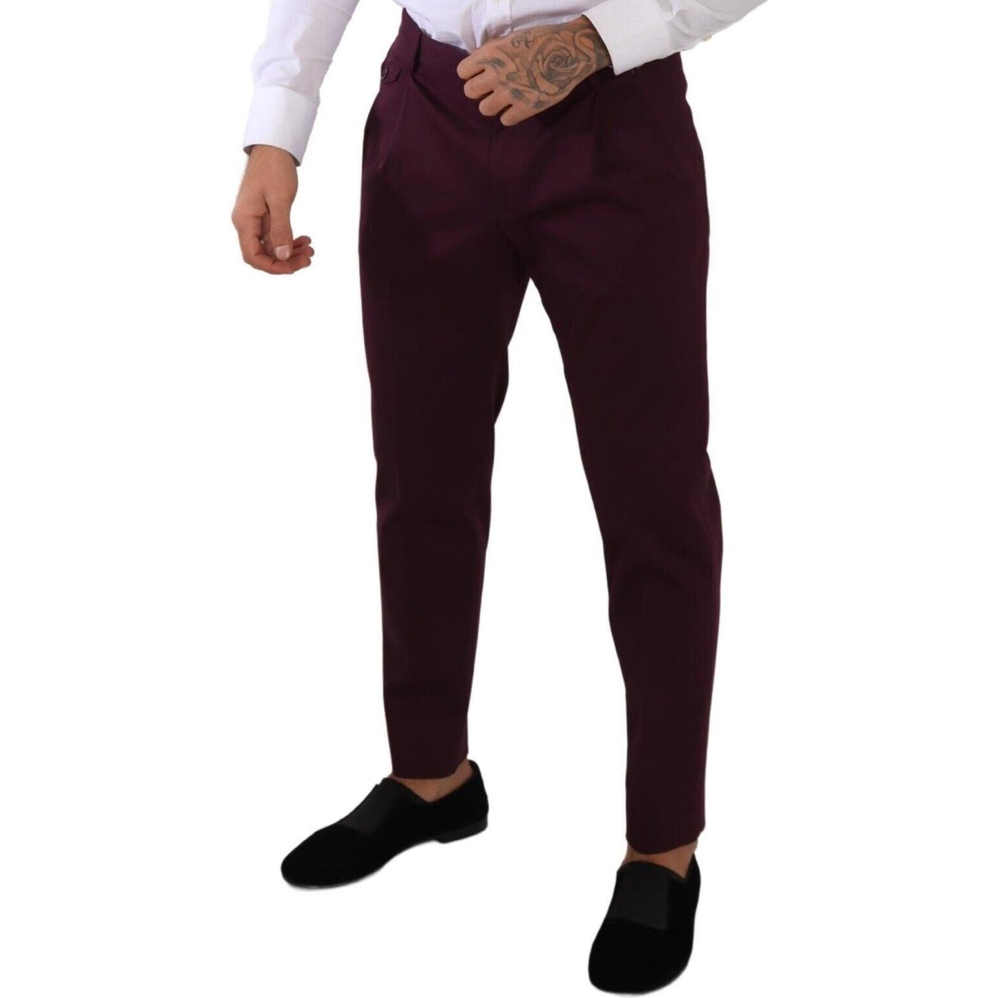 Dolce & Gabbana Elegant Purple Chinos for the Modern Man Dolce & Gabbana