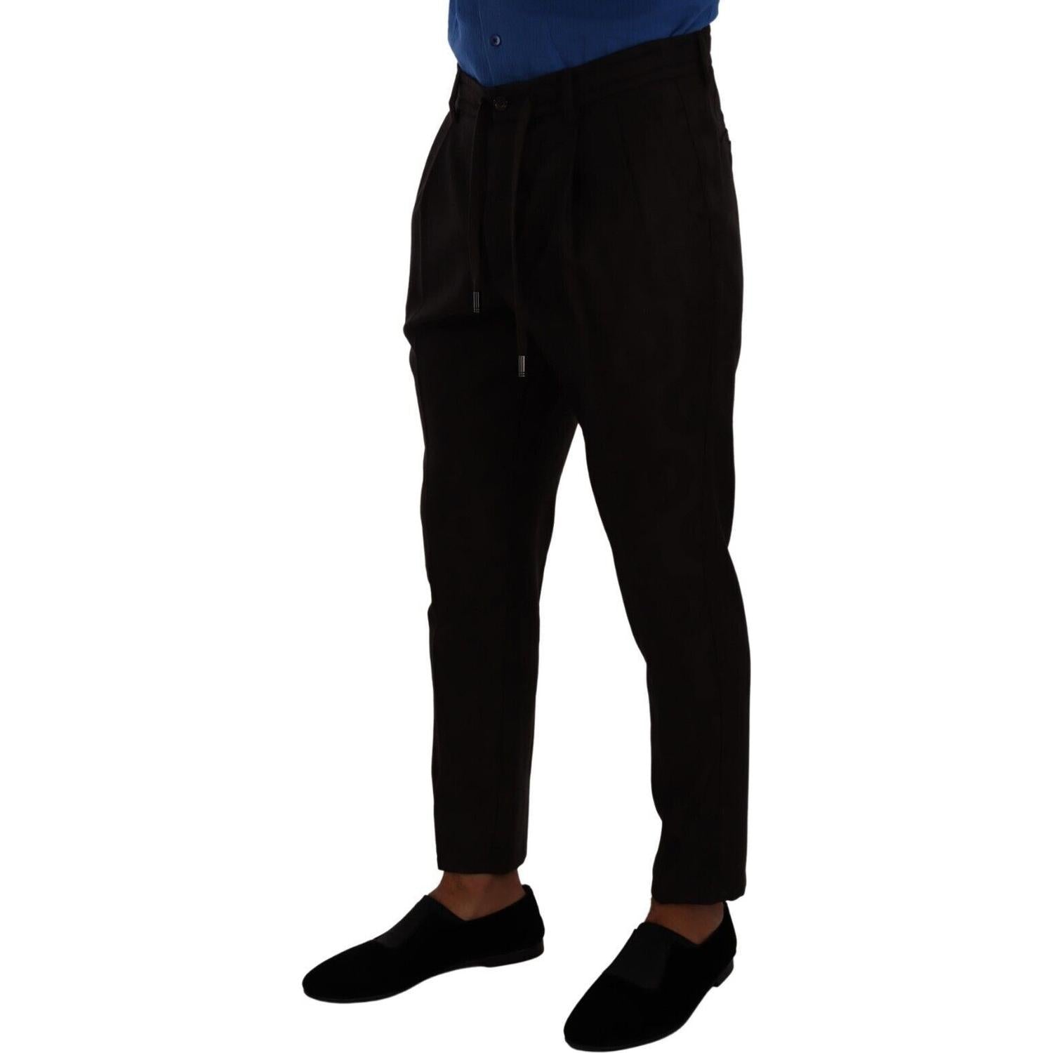 优雅的勃艮第羊毛慢跑裤