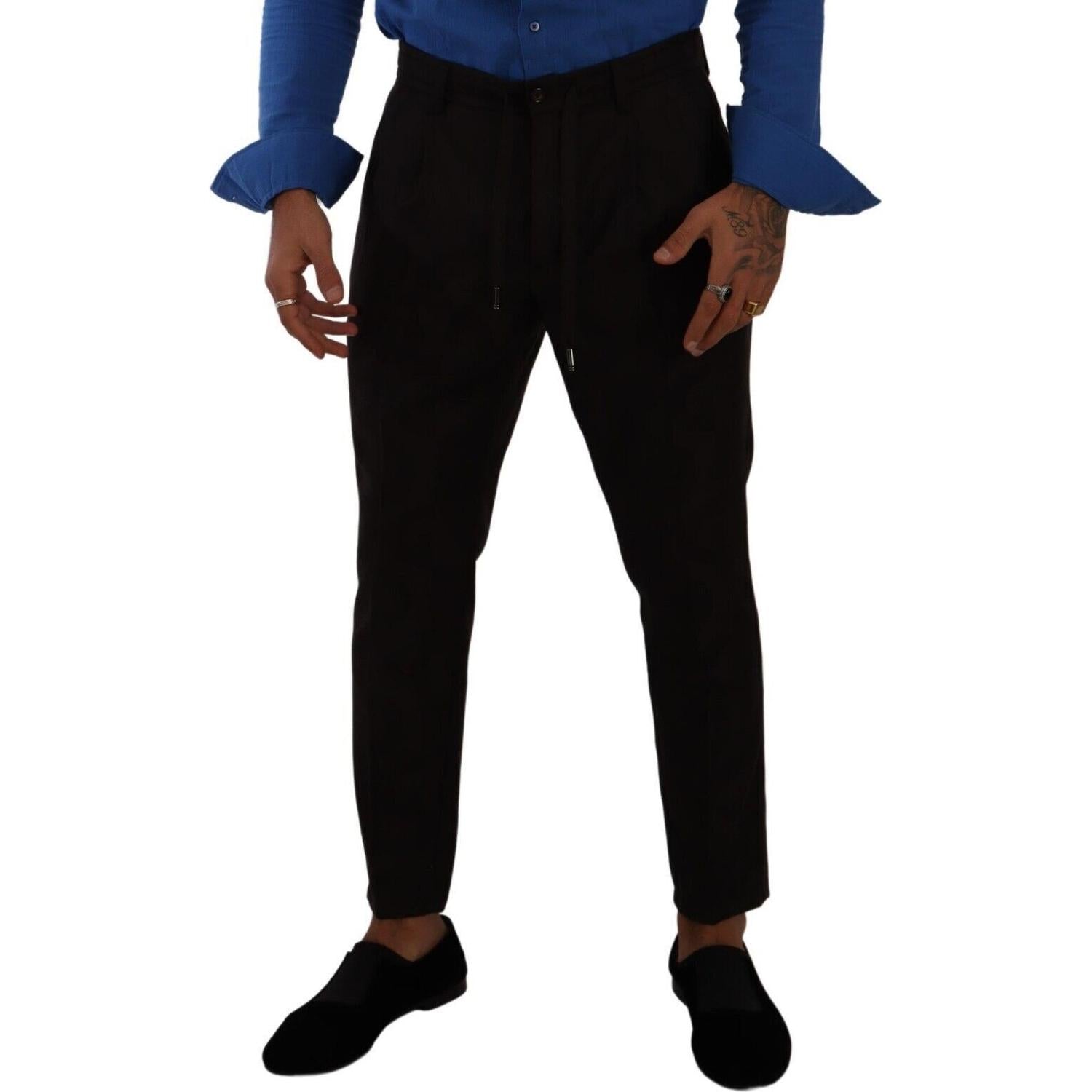 优雅的勃艮第羊毛慢跑裤