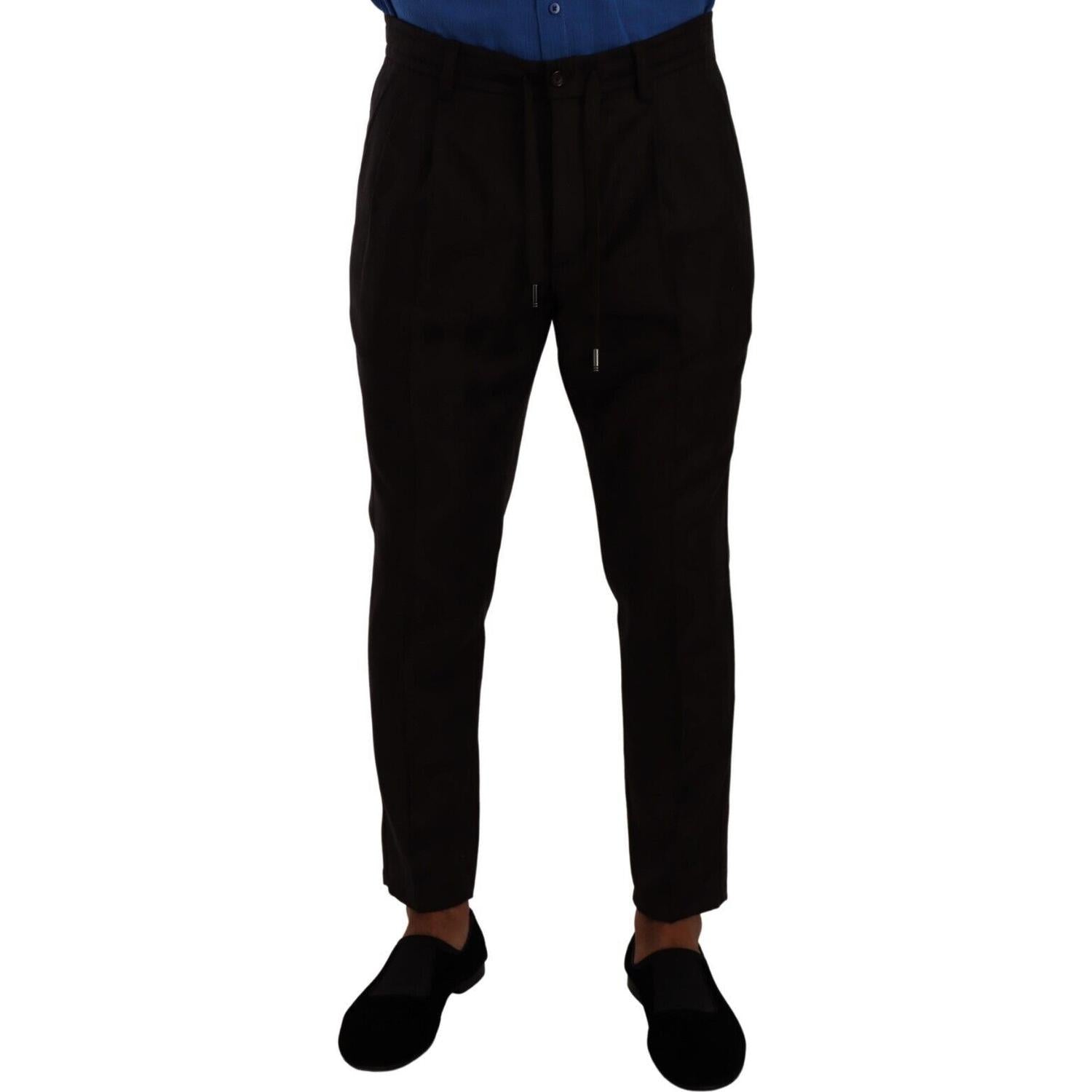 优雅的勃艮第羊毛慢跑裤