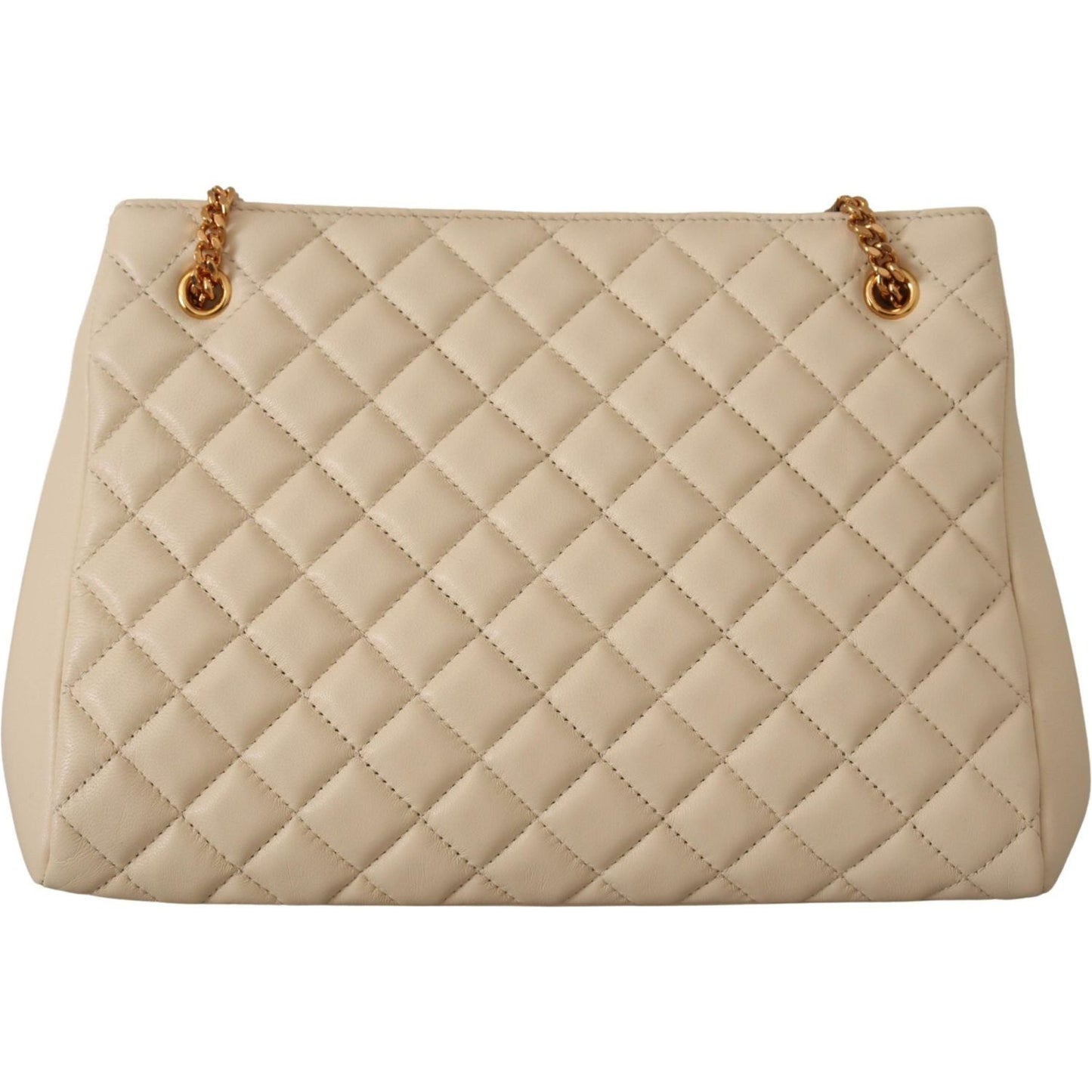 Versace Elegant Quilted Nappa Leather Tote Versace