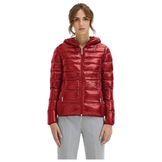 Centogrammi Red Nylon Women Jacket Centogrammi