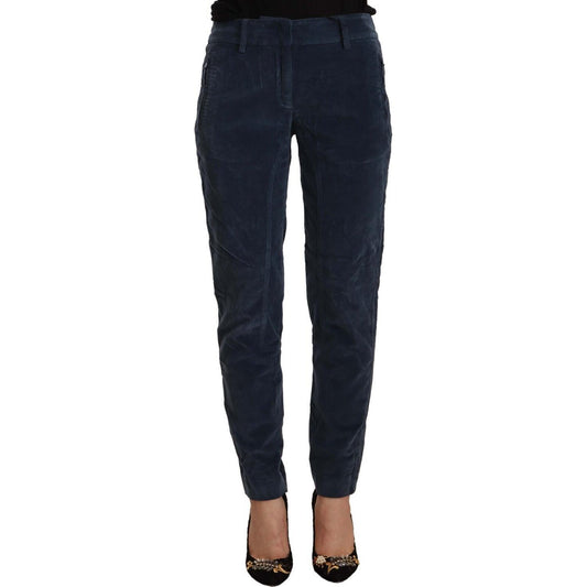 Peserico Elegant Tapered Cotton Blend Pants Peserico