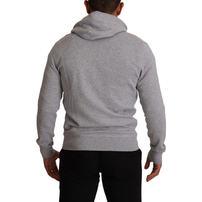 Hackett Gray Full Zip Hooded Cotton Sweatshirt Sweater