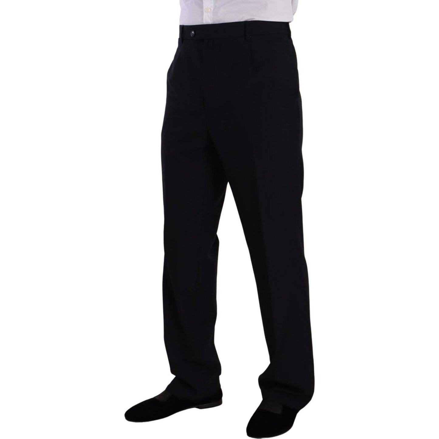 Domenico Tagliente Blue Polyester Single Breasted Formal Suit Domenico Tagliente