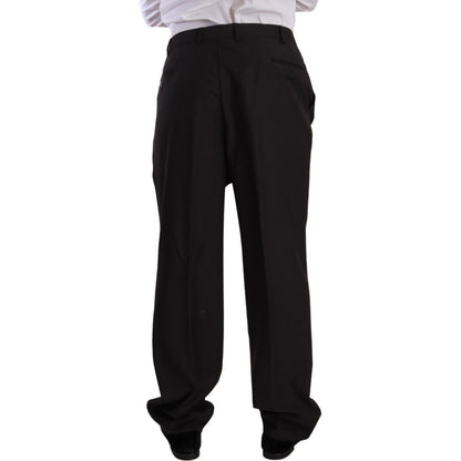 Domenico Tagliente Gray Polyester Single Breasted Formal Suit Domenico Tagliente