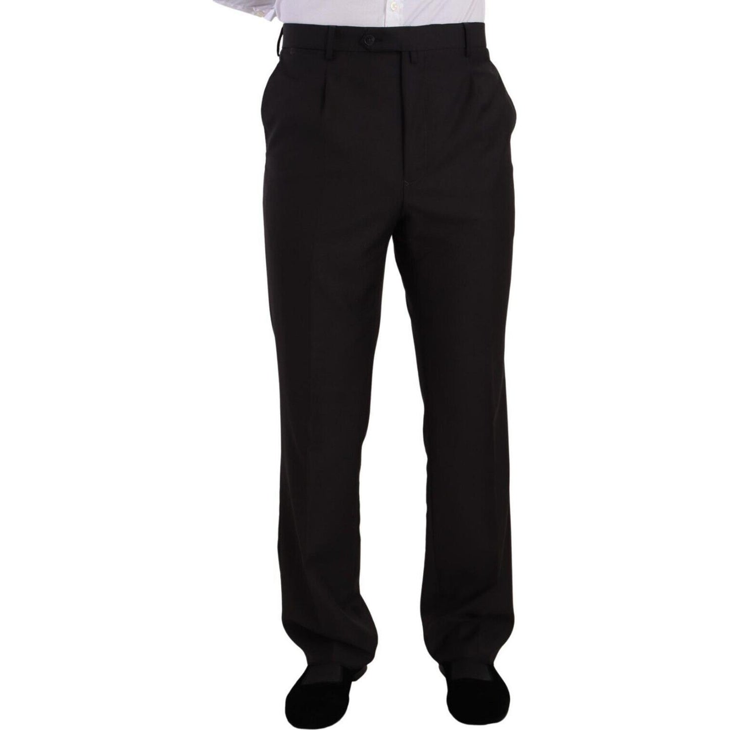 Domenico Tagliente Dark Gray Single Breasted Formal Suit Domenico Tagliente