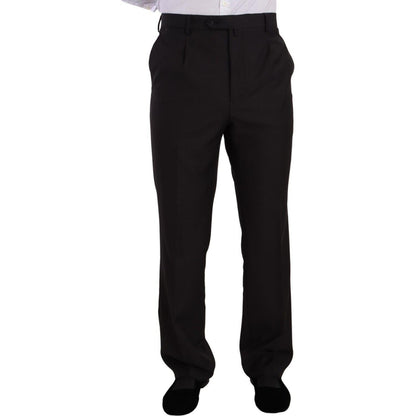 Domenico Tagliente Dark Gray Single Breasted Formal Suit Domenico Tagliente