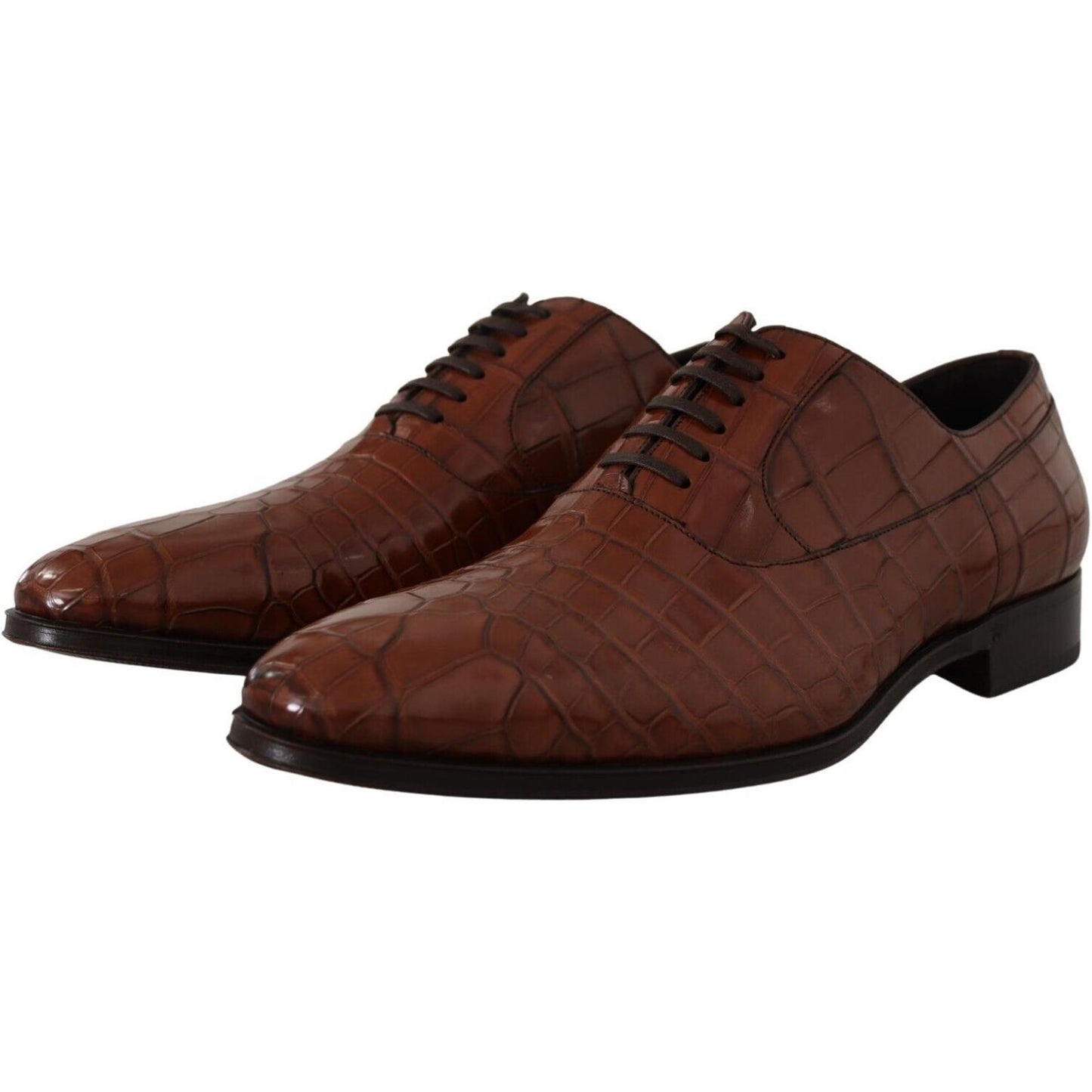 Dolce & Gabbana Elegant Exotic Crocodile Leather Formal Shoes Dolce & Gabbana