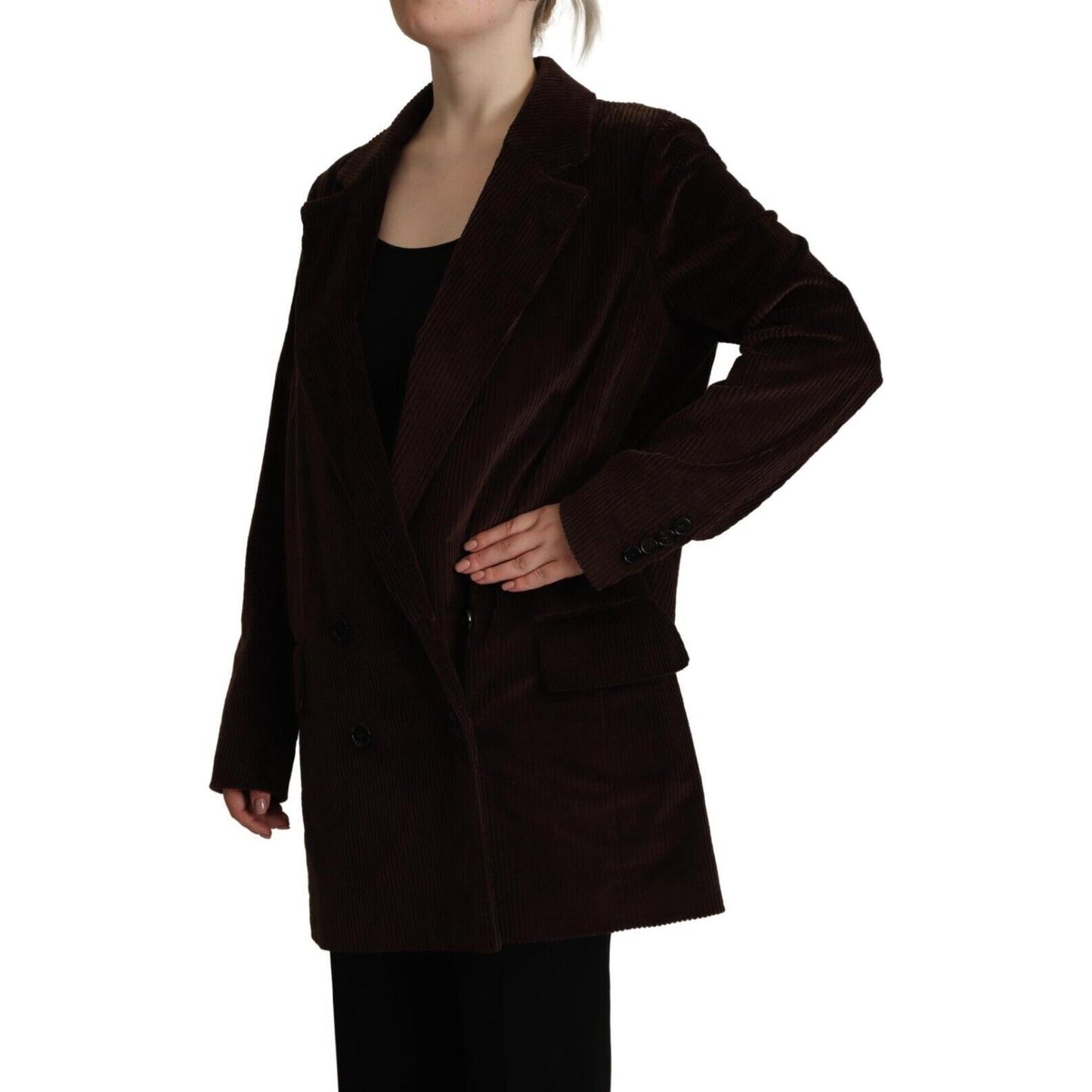 Dolce & Gabbana Elegant Burgundy Double-Breasted Trench Coat Dolce & Gabbana