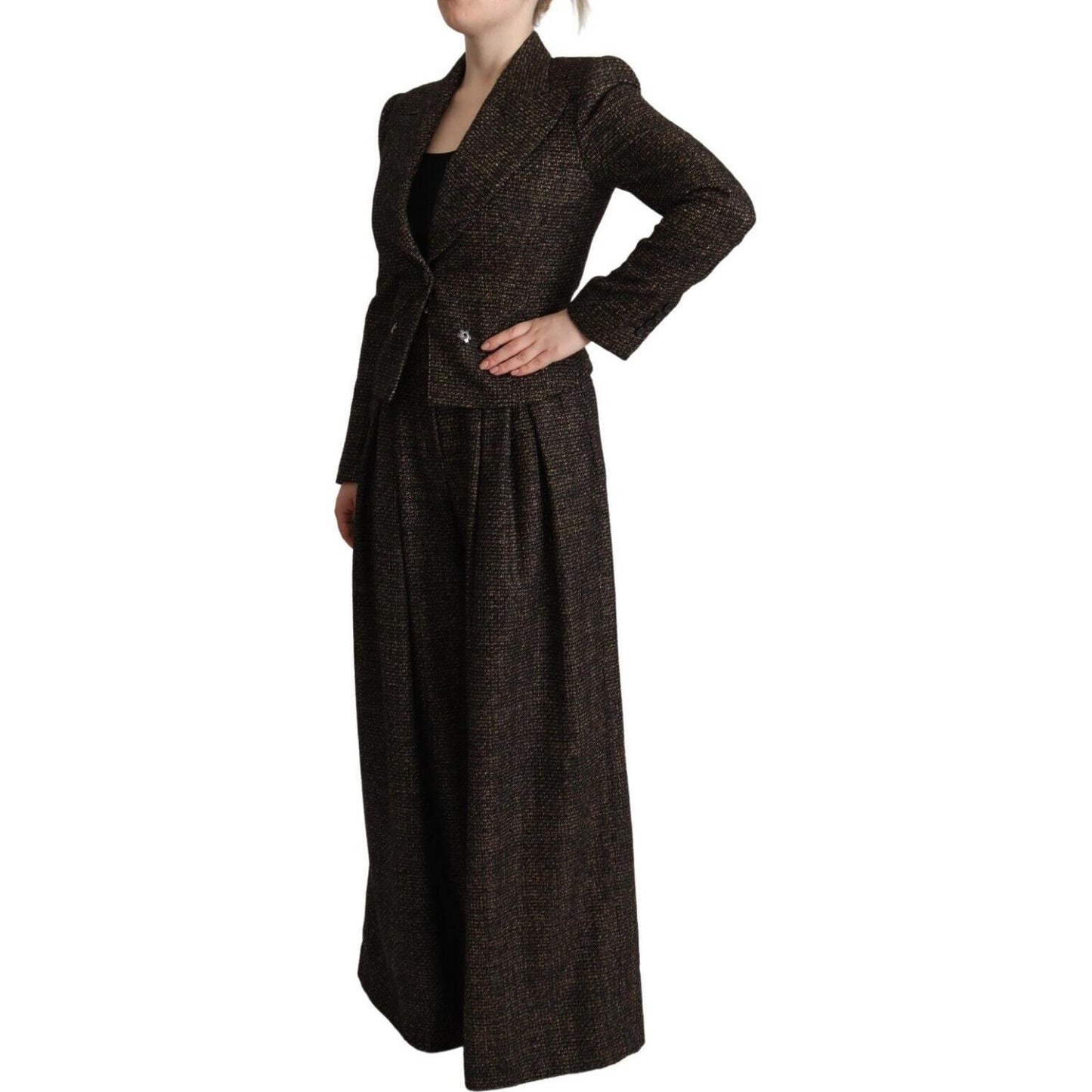 Dolce & Gabbana Chic Wool Blend Suit Set Dolce & Gabbana