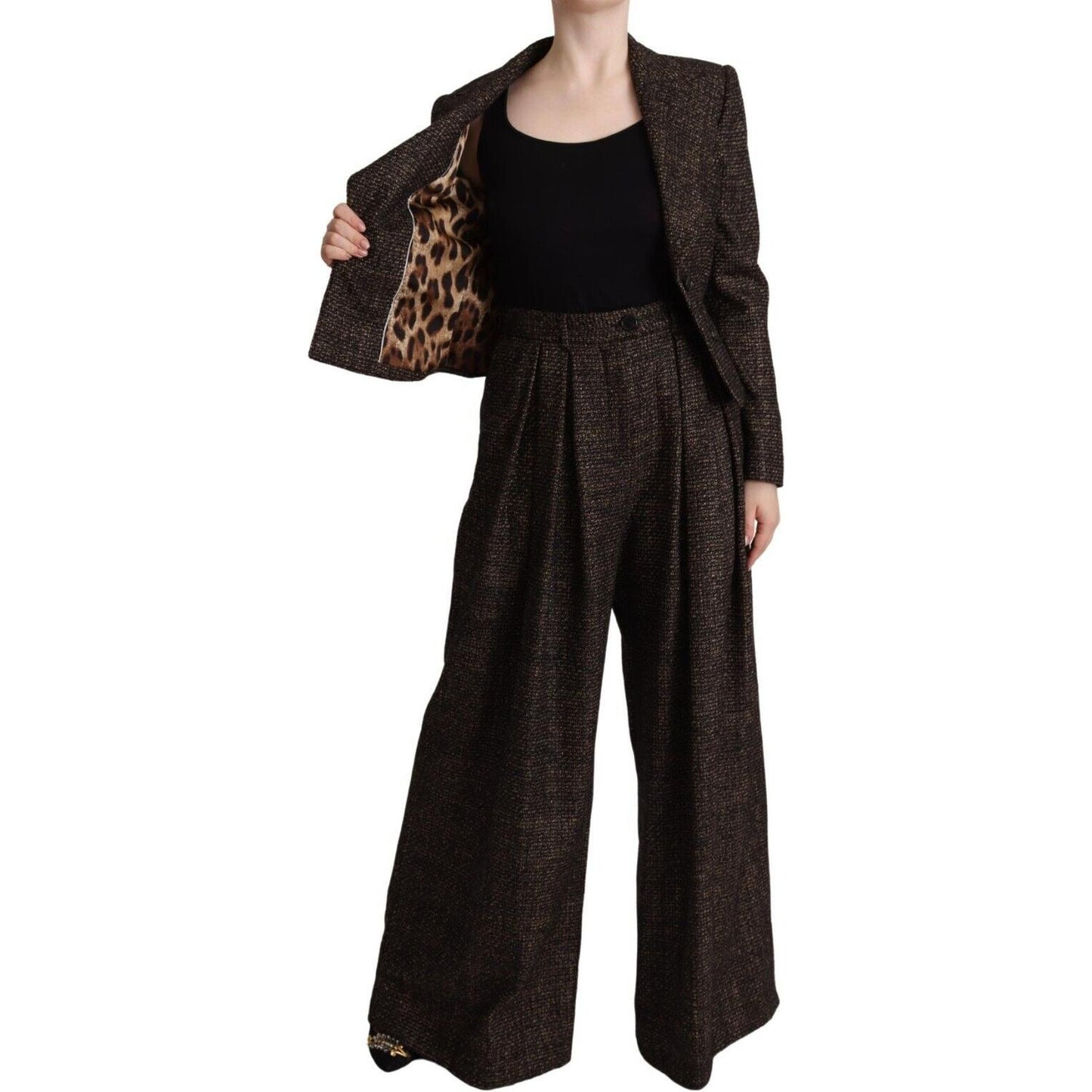 Dolce & Gabbana Chic Wool Blend Suit Set Dolce & Gabbana