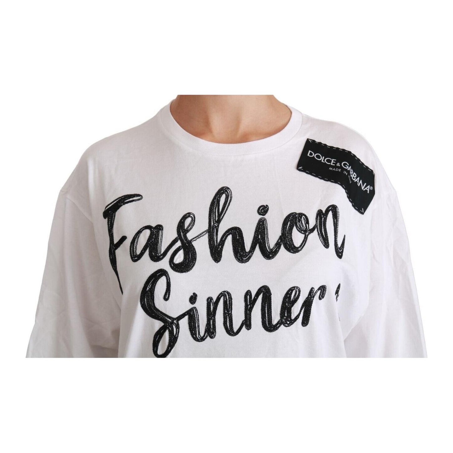 Dolce & Gabbana Chic DG Fashion Sinners Oversized Tee Dolce & Gabbana