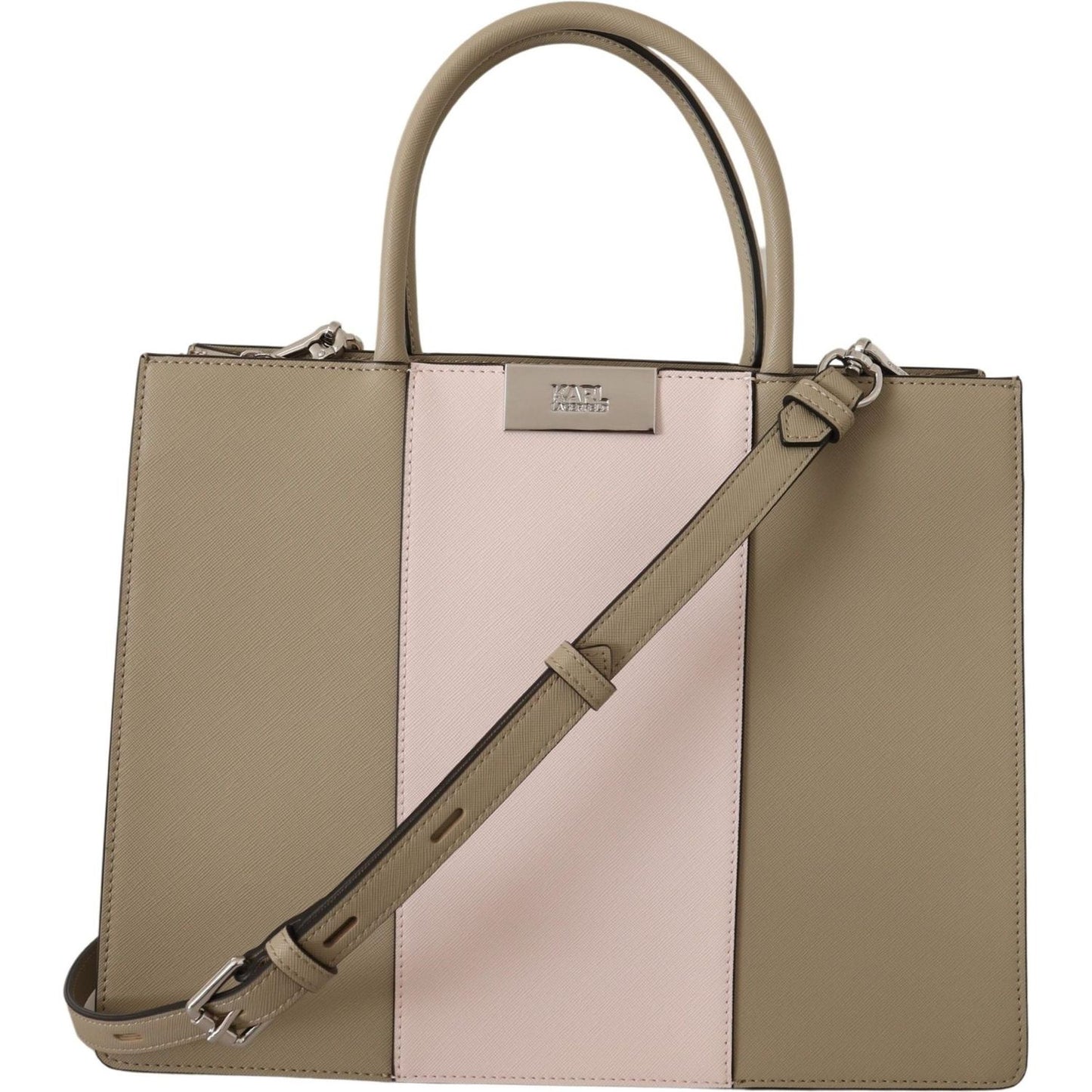 Karl Lagerfeld Elegant Sage Green Tote Shoulder Bag Karl Lagerfeld