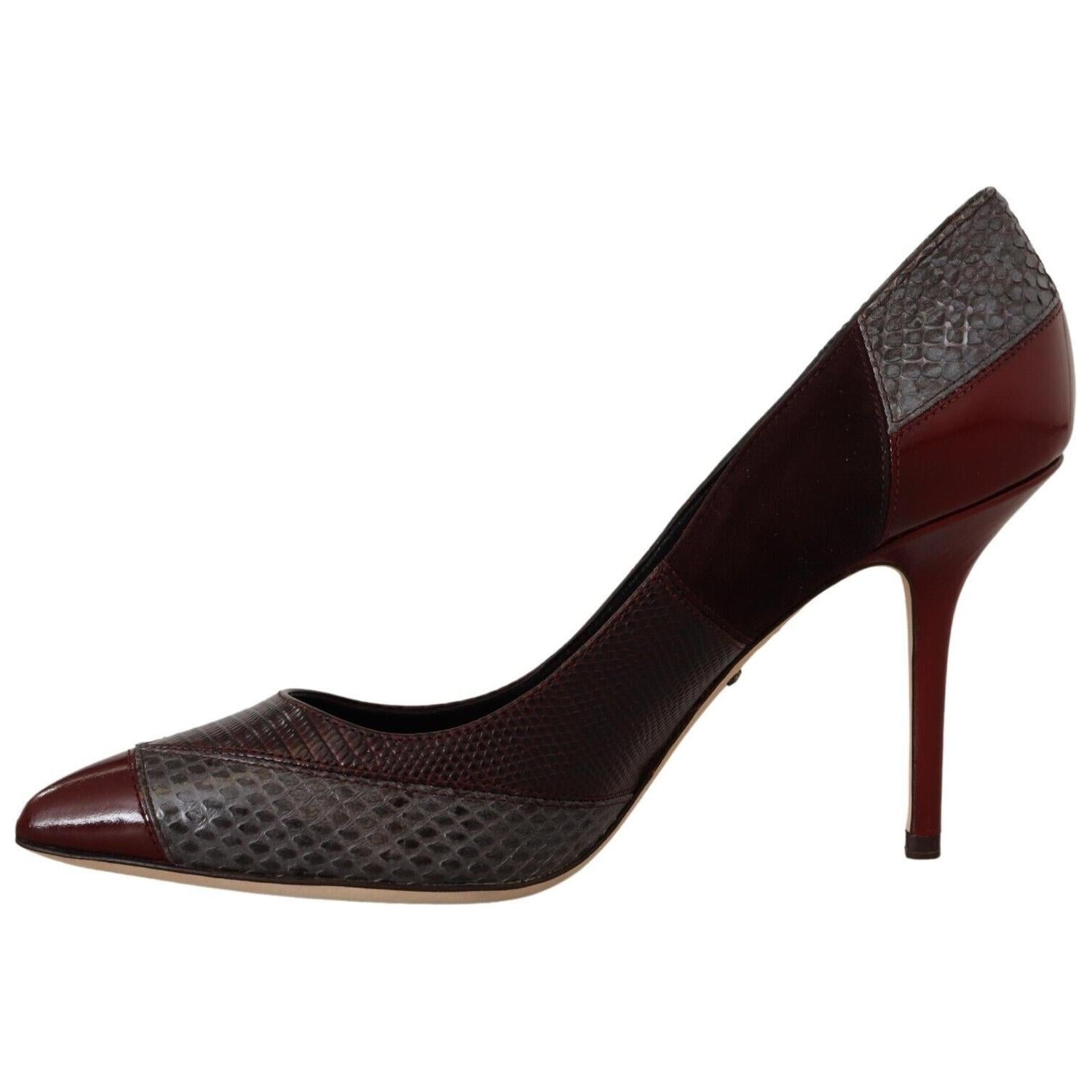 Dolce & Gabbana Multicolor Exotic Leather Heels Pumps Shoes