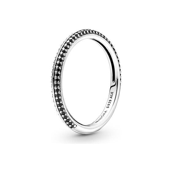 PANDORA JEWELS Mod. ME COLLECTION BLACK PAVE - RING - Size 50 Ring PANDORA