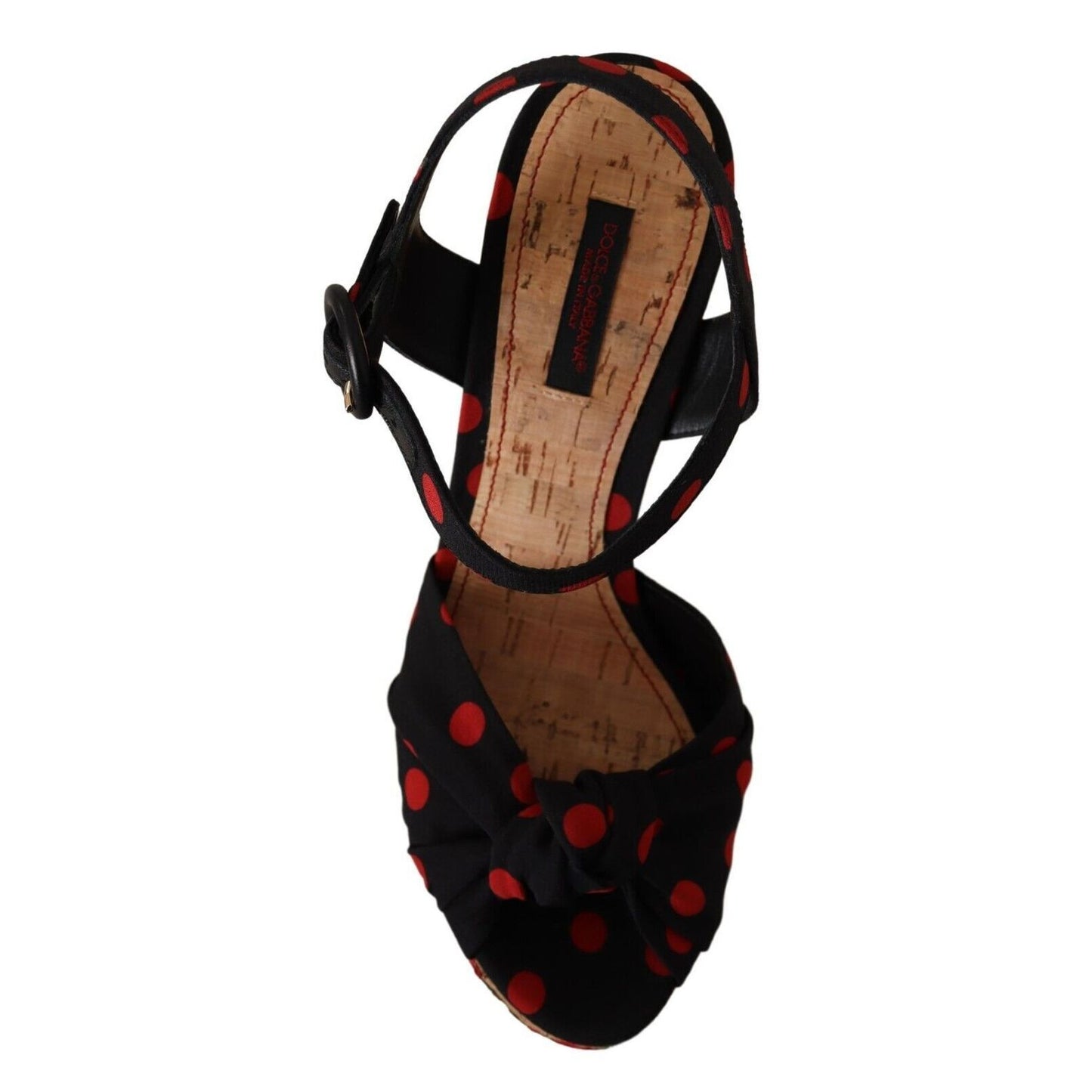 Dolce & Gabbana Multicolor Platform Wedges Sandals Charmeuse Shoes