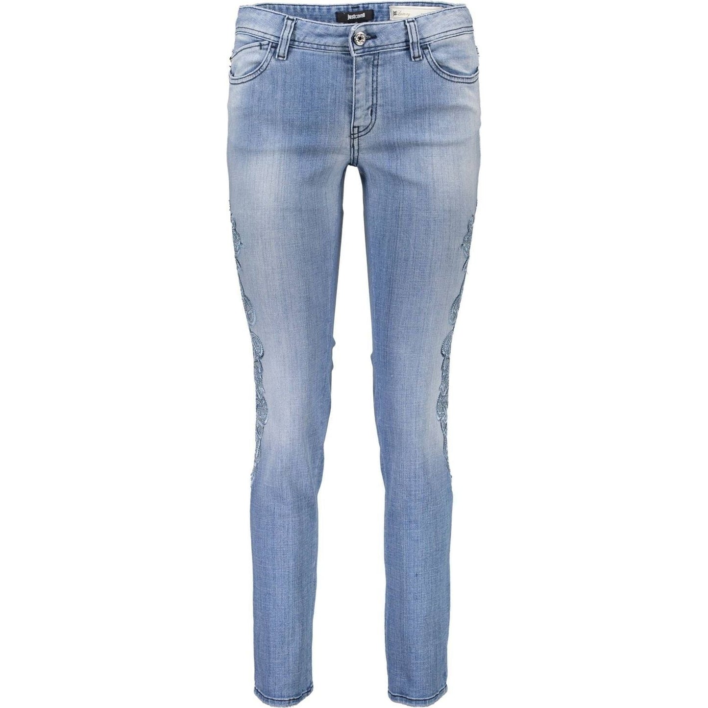 Just Cavalli Light Blue Cotton Women Jeans Just Cavalli