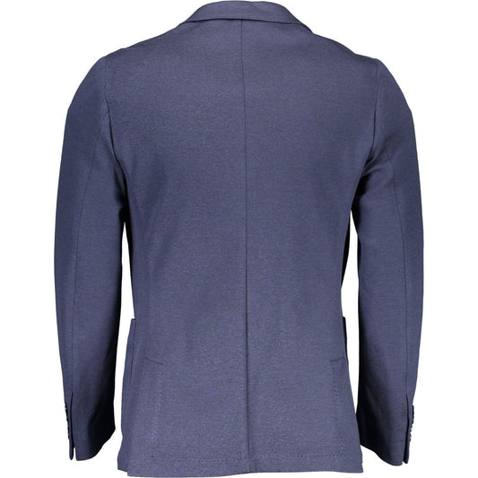 Gant Blue Cotton Men Jacket Gant