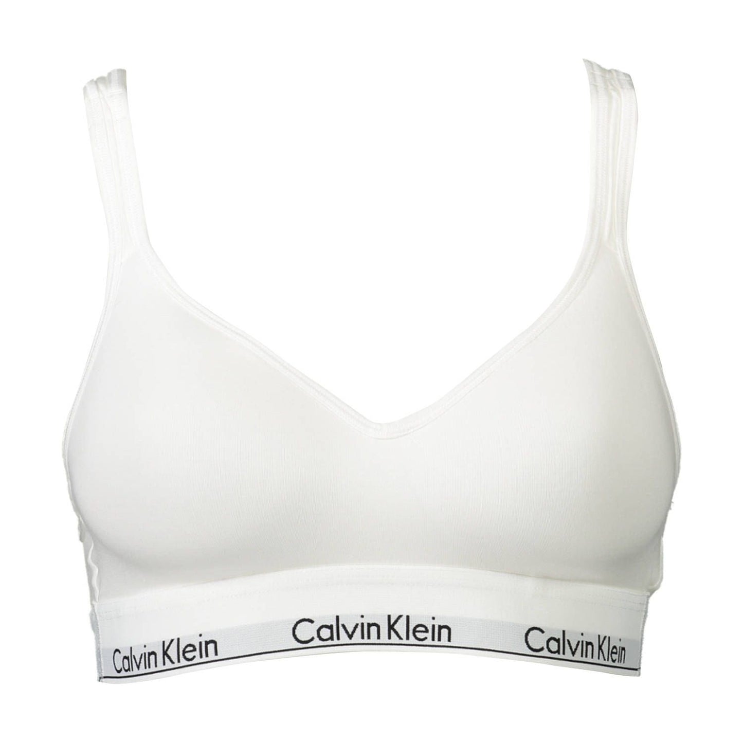 Calvin Klein White Cotton Women Bralette Calvin Klein