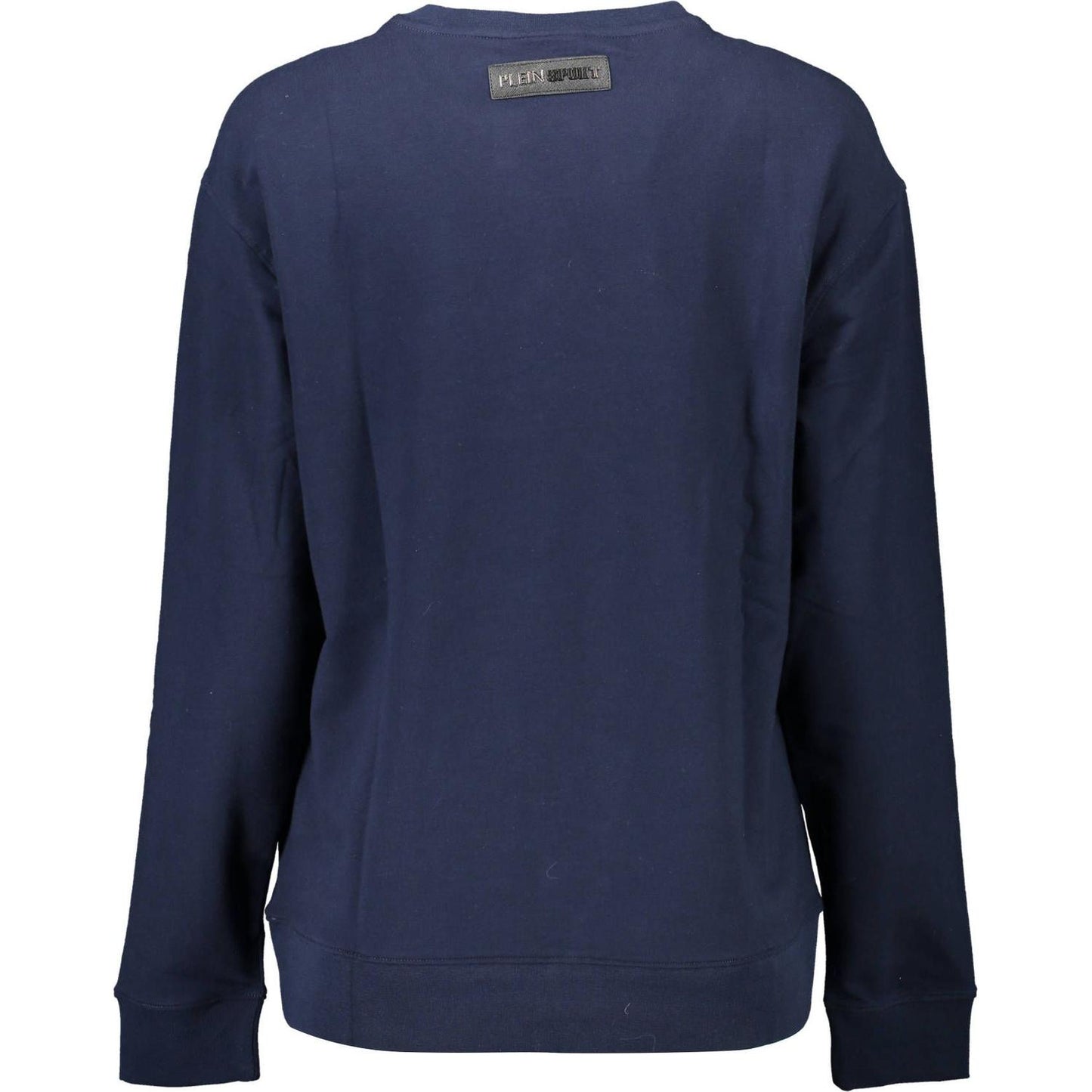 Plein Sport Blue Cotton Women Sweater Plein Sport