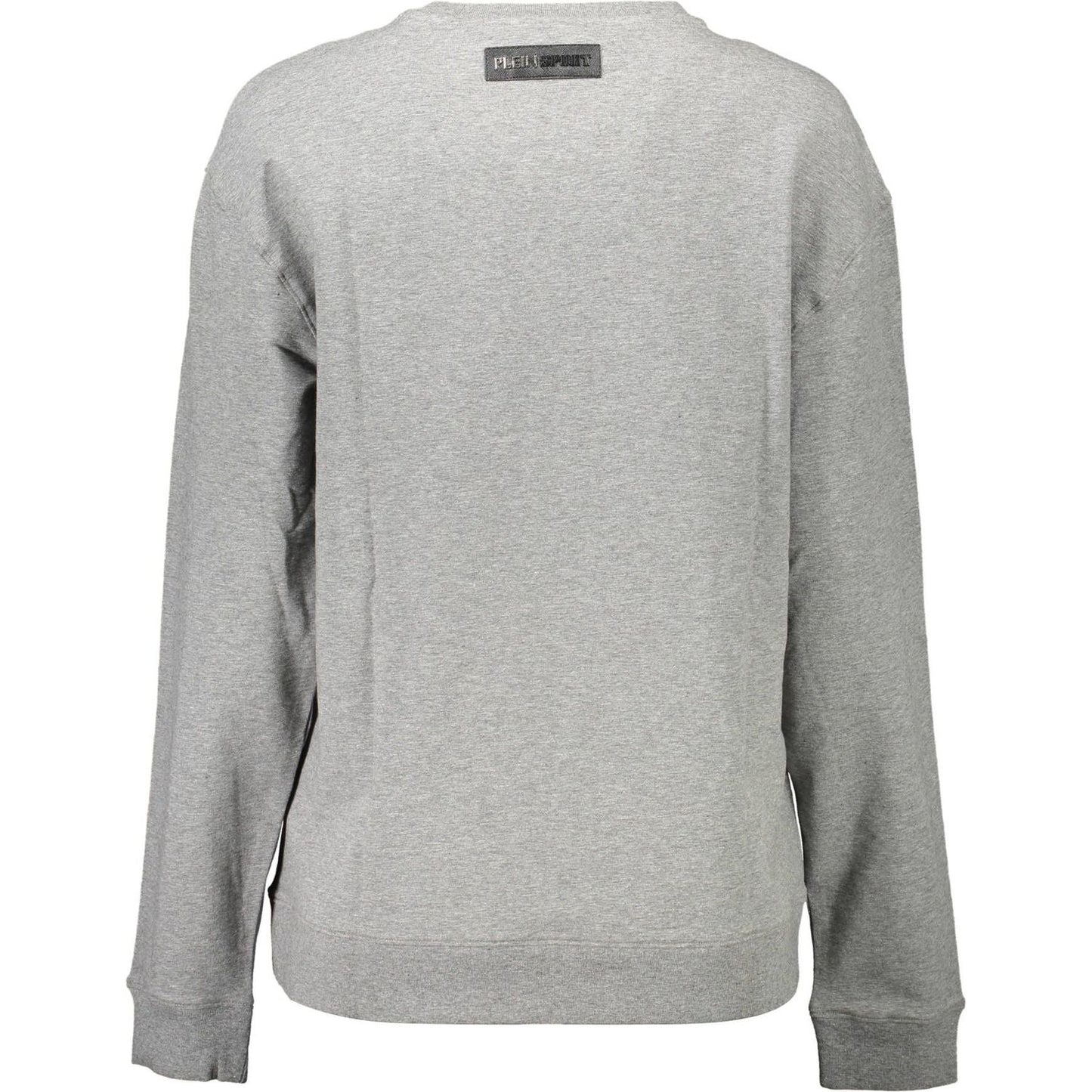 Plein Sport Gray Cotton Women Sweater Plein Sport