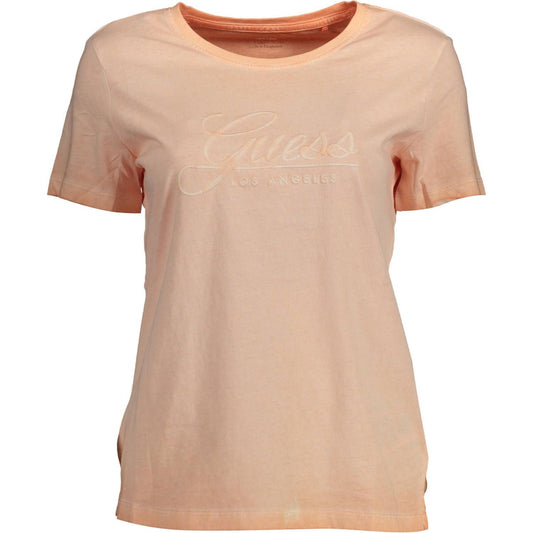 Guess Jeans Pink Cotton Women T-Shirt Guess Jeans