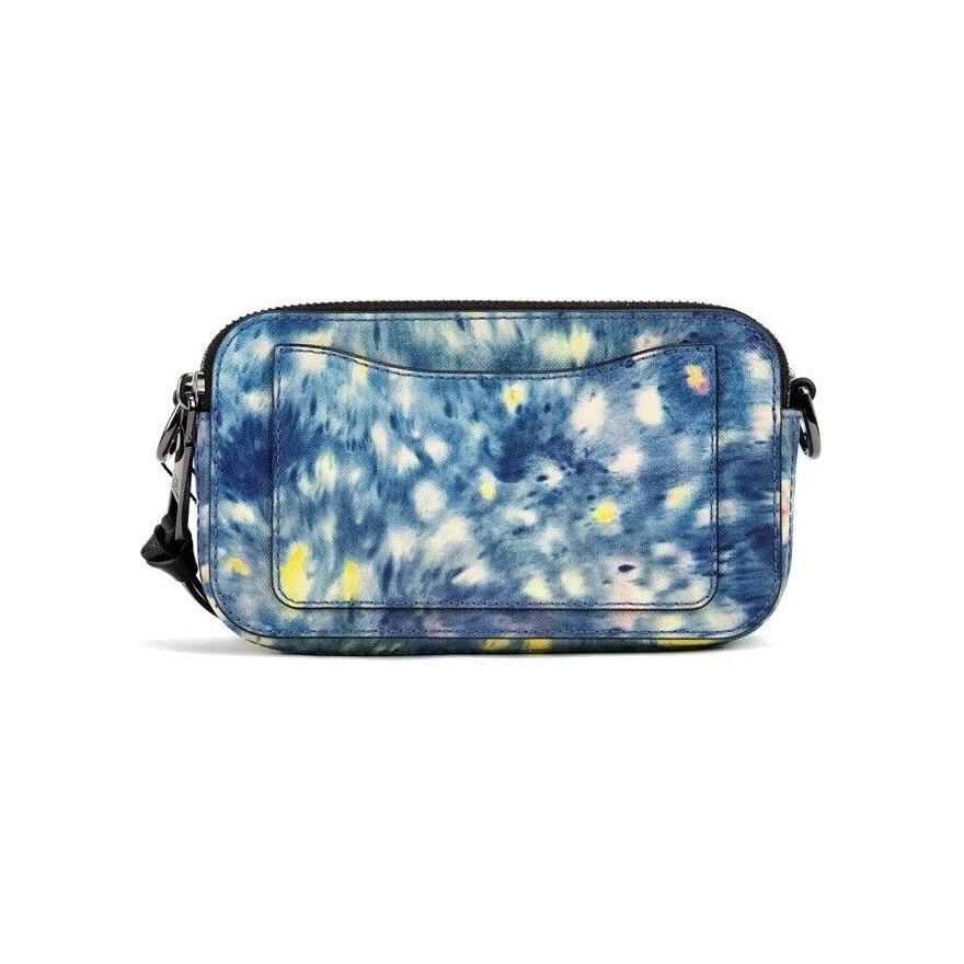 Marc Jacobs The Snapshot bag Watercolor Blue Printed Leather Shoulder Bag Purse Marc Jacobs