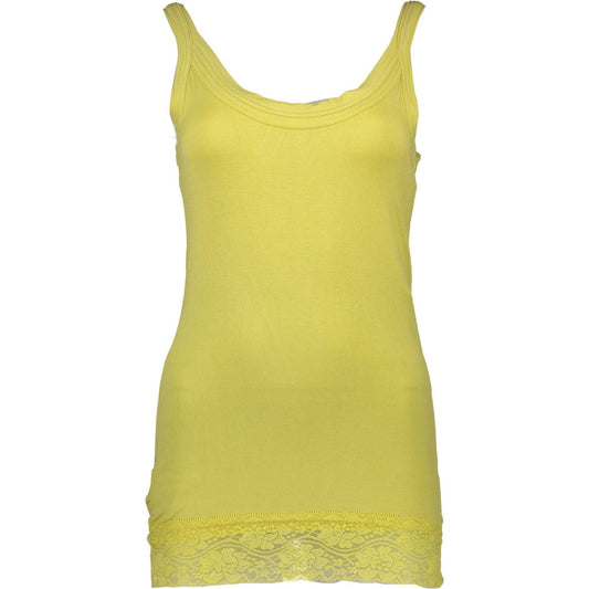 Silvian Heach Yellow Cotton Women Top Silvian Heach