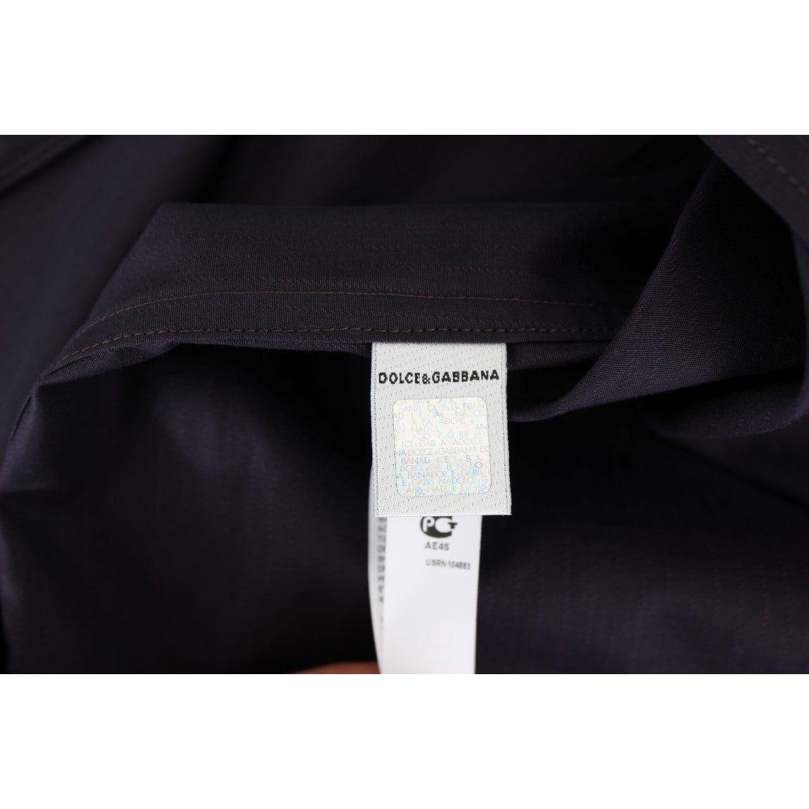 优雅紫色条纹棉质睡衣