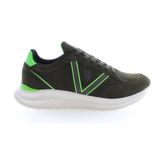 U.S. POLO ASSN. Green Polyester Men Sneaker U.S. POLO ASSN.